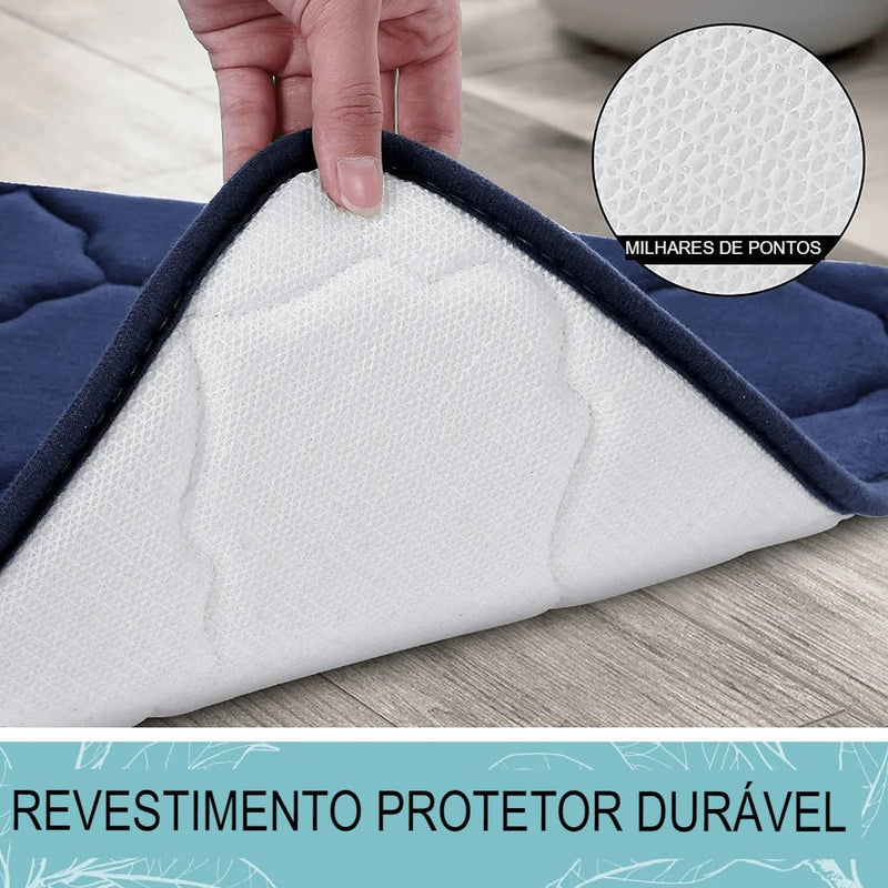 Tapete para Banheiro Antiderrapante Absorvente